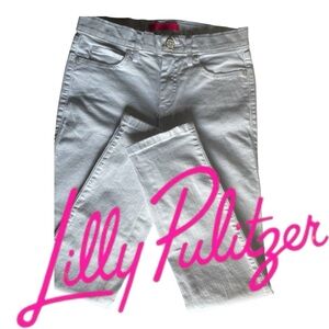 Lilly Pulitzer S Ocean High-Rise Skinny Flattering/Stretchy Resort White Sz 2
.